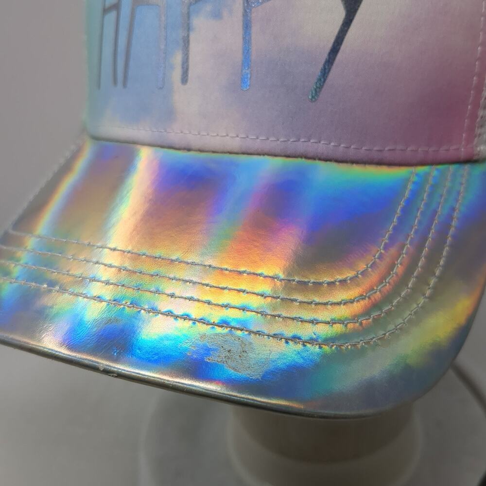 Choose Happy Snapback Mesh Back Trucker Hat Multicolor One Size Outdoor - Picture 3 of 10